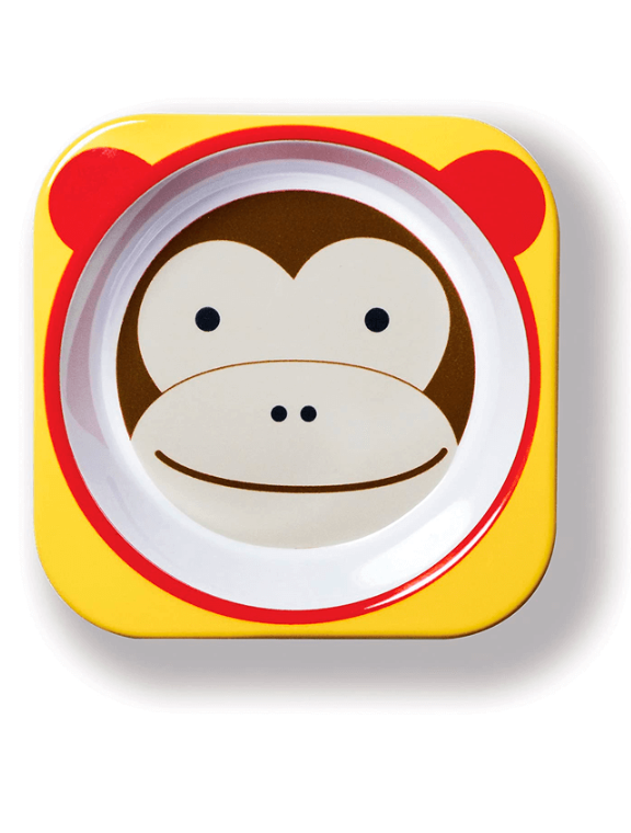 Plato Zoo Antideslizante para Bebé - Diseño Mono - Skip Hop