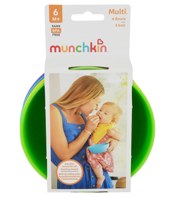 Set de 4 Pocillos Multi-Tazones para Snacks de Bebé - Munchkin