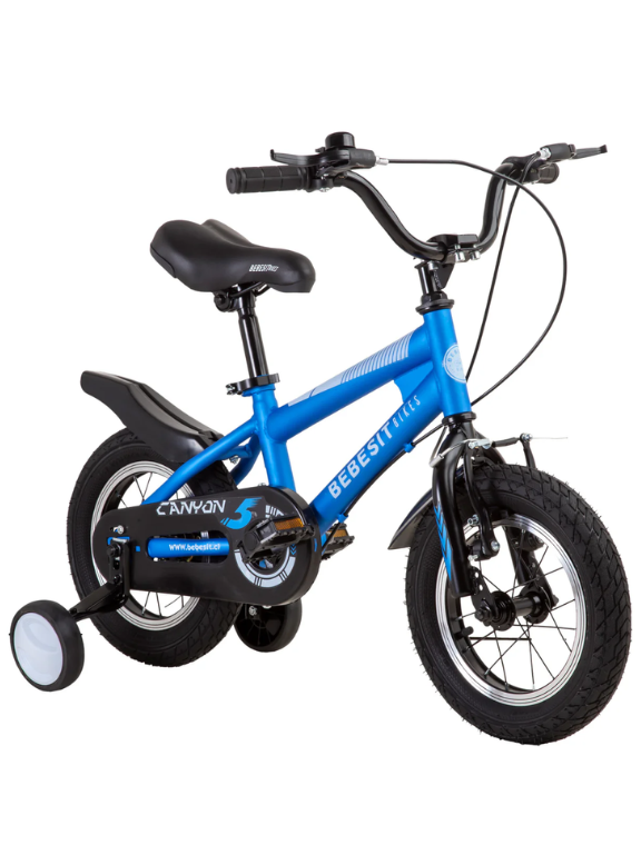 Bicicleta Infantil Aro 12 para Niño Azul - Con Rueditas de Entrenamiento