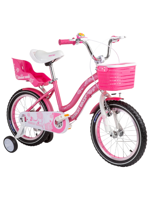 Bicicleta Infantil Aro 16 para Niña Rosado - Diseño de Paseo