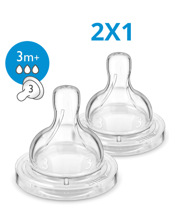 PHILIPS AVENT  TETINA ANTI-COLIC FLUJO MEDIO X2 MOD.SCF633/27