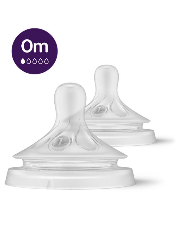 PHILIPS AVENT  TETINA NATURAL RESPONSE FLUJO RECIEN NACIDOS  0+ MOD: SCY961-02